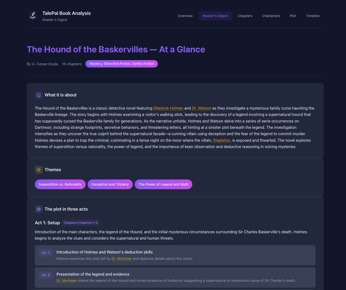 Example analysis — Reader's Digest